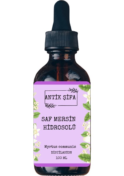 %100 Mersin Suyu - Saf Mersin Hidrosolü (100 Ml)