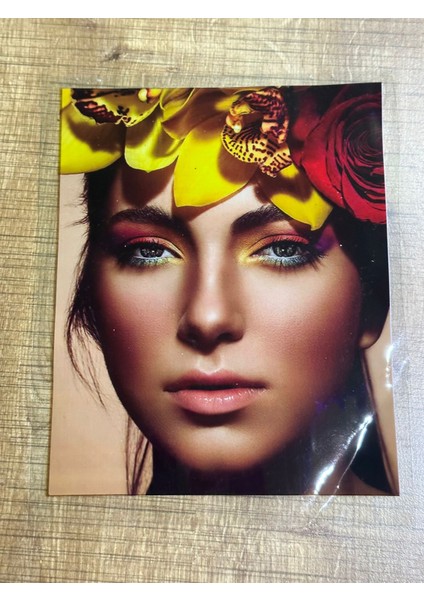 22X18 cm Makyajlı Kız Görselli Arma Yama Dikiş Hobi Aksesuarı