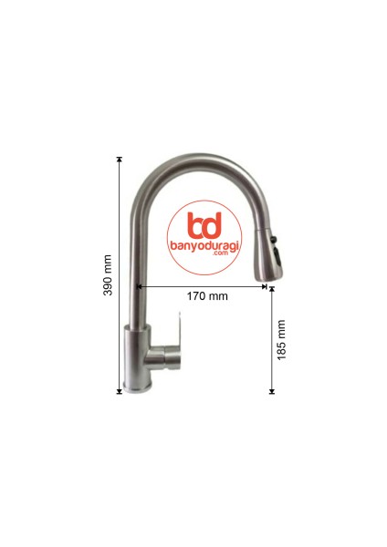 Inox Spiralli Mutfak Bataryası Inox Spiralli Evye Bataryası Fleko Yüksek Kalite Pirinç Batarya fiyatları