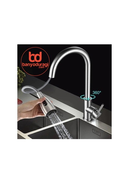 Inox Spiralli Mutfak Bataryası Inox Spiralli Evye Bataryası Fleko Yüksek Kalite Pirinç Batarya modelleri