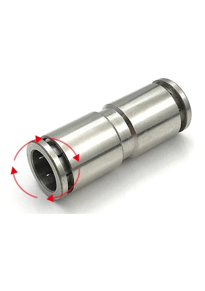Pnömatik Metal Düz Nipel 8 mm