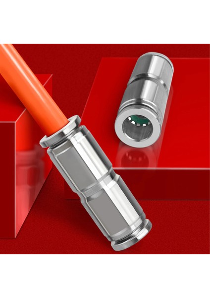 Pnömatik Metal Düz Nipel 8 mm