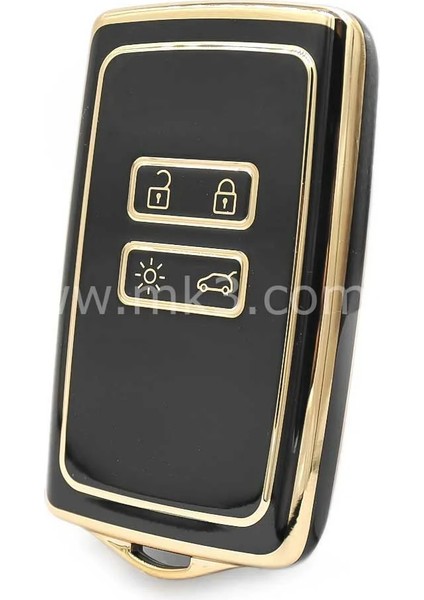 Dacia Duster Sandero Iıı Sandero Stepway Kartlı Nano Anahtar Kılıfı 3 Buton Siyah