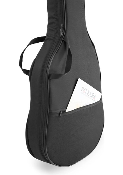 Akustik Gitar Kılıfı Profesyonel Su Geçirmez 20 mm Pedli Soft Case + Ahşap Pena Kolye Hediye fiyatları