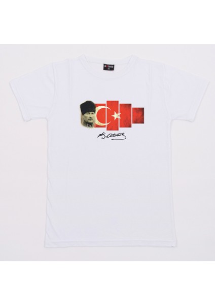 Atatürk Vatan/bayrak Tshirt / Arkası Imzalı (Relax Fit) / 9xl / 8xl / 7xl / 6xl / 5xl / 4xl / 3xl