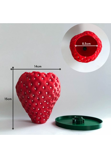 Çilek Saksı - Bioplastik indirimleri
