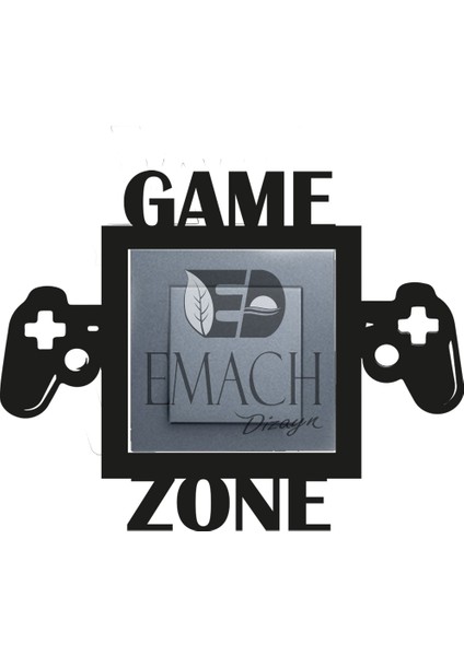 Game Zone Priz Çerçevesi Dekorasyon