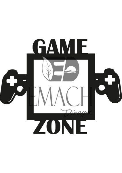 Game Zone Priz Çerçevesi Dekorasyon