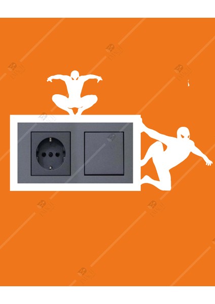 Spider Man Çocuk Odası Çiftli Priz Çerçevesi Dekorasyon fiyatları