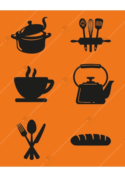 Mutfak Duvar Dekoru 6 Lı Set Ahşap Süs 10 cm Lazer Kesim Hediyelik Eşya Ahşap Tablo modelleri