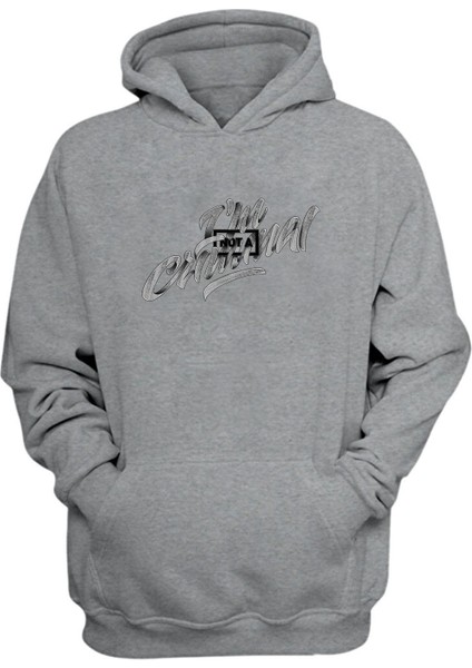 Unisex Criminal Gri Normal Kalıp Sweatshirt