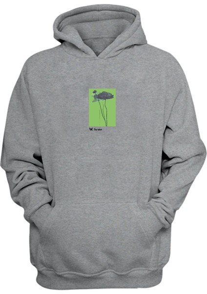 Unisex Sessiz Büyüme Gri Normal Kalıp Sweatshirt