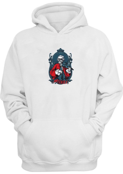 Unisex Mozart Keman Gri Normal Kalıp Sweatshirt