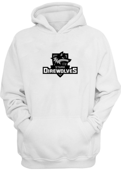 Unisex Logo Brand White Font Beyaz Normal Kalıp Sweatshirt