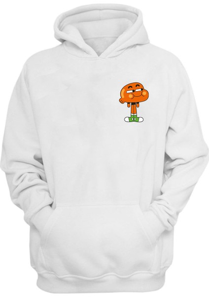 Unisex Darvin Beyaz Normal Kalıp Sweatshirt