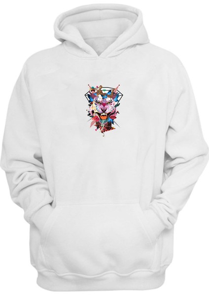 Unisex Büyüleyici Catwoman Kaplan Beyaz Normal Kalıp Sweatshirt