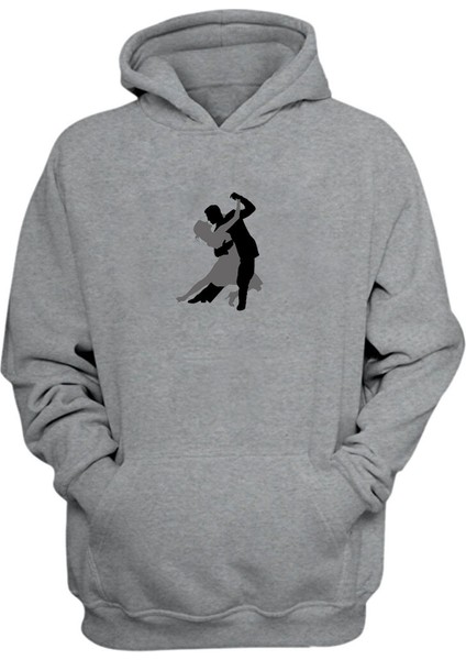 Unisex Erkek ve Kadın Dans Dansçılar Gri Normal Kalıp Sweatshirt