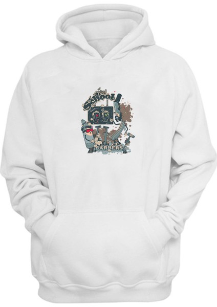 Unisex The Old School Beyaz Normal Kalıp Sweatshirt