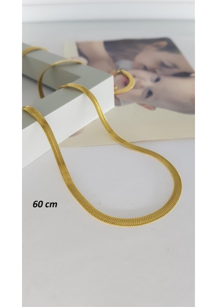 60cm İtalyan Zincir Kararmaz Çelik Kolye SNS200300