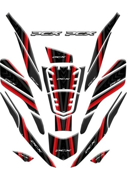 Honda Pcx 2021-2023 Uyumlu Tank Pad SETİ-002