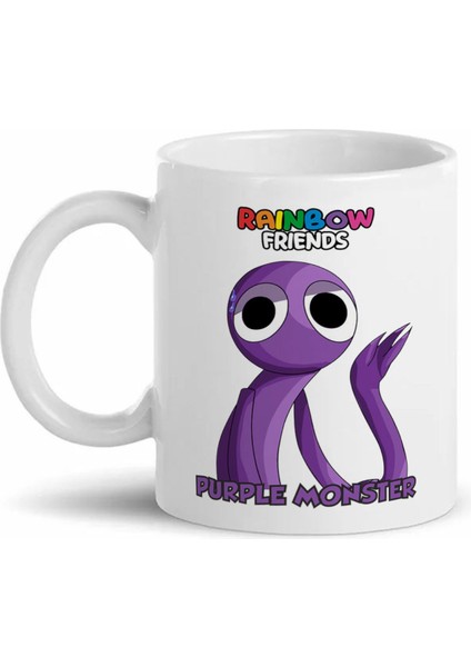 Rainbow Friends Purple Monster Baskılı Kupa Bardak Mr-11