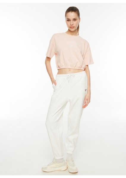 Açık Pembe Kadın Yuvarlak Yaka T-Shirt IM1797 Identıty Energy Bo