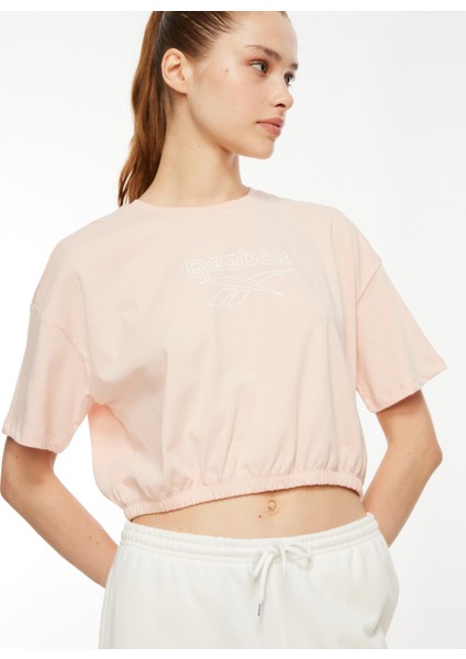 Açık Pembe Kadın Yuvarlak Yaka T-Shirt IM1797 Identıty Energy Bo