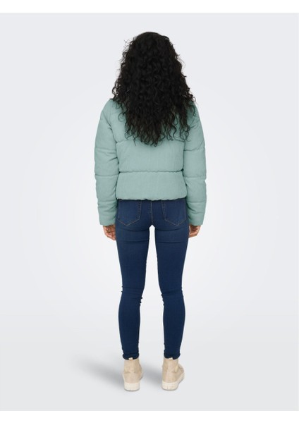 New Dolly Corduroy Puffer Kadın Yeşil Mont