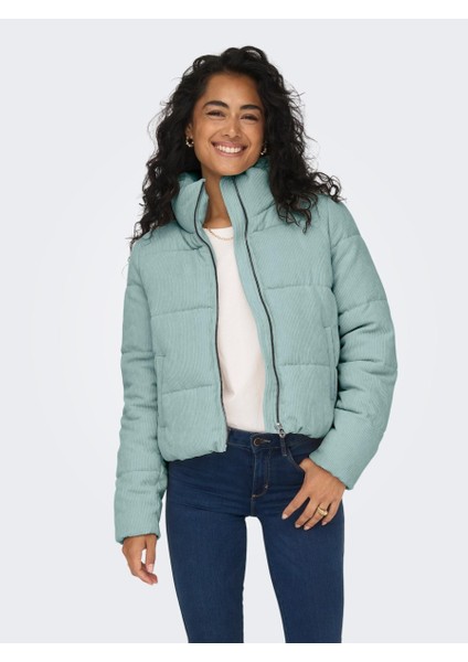 New Dolly Corduroy Puffer Kadın Yeşil Mont