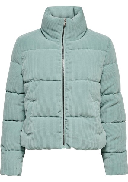 New Dolly Corduroy Puffer Kadın Yeşil Mont