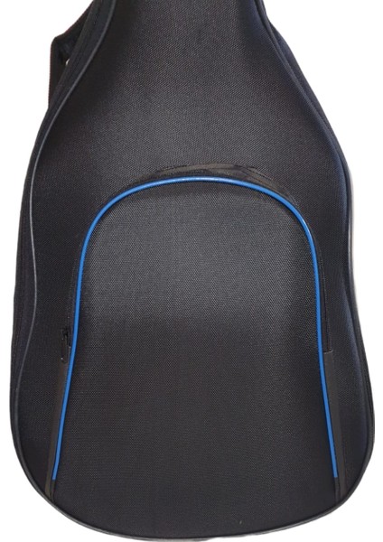 Akustik Gitar Kılıfı Profesyonel Su Geçirmez 20 mm Pedli Gigbag Siyah