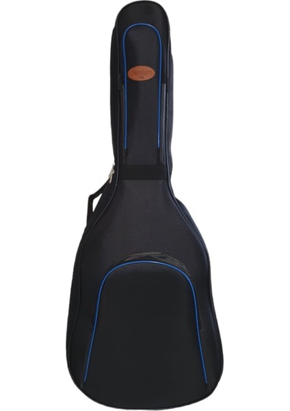 Akustik Gitar Kılıfı Profesyonel Su Geçirmez 20 mm Pedli Gigbag Siyah