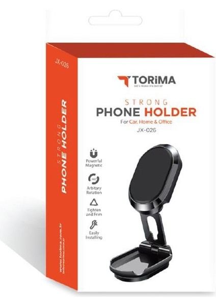 JX-026 Ayarlanabilir Portatif Telefon Tutucu Masaüstü Telefon Standı Siyah