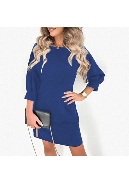 Kadın Uzun Kollu Sırt Derin V Sim Şerit Detay Krep Mini Boy Elbise fiyatları