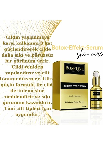 hmd Botox Effekt Serum Yaşlanma ve Kırışıklik Giderici Kolejen Dolgunlaştırıcı & Sıkılaştırıcı Serum