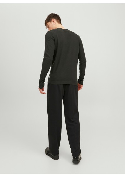 Bisiklet Yaka Standart Haki Erkek Kazak 12236766_JJEMARCUS Knıt Crew Neck modelleri