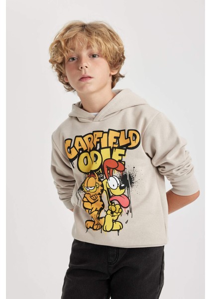 Erkek Çocuk Garfield Kapüşonlu Sweatshirt B3050A823WN fırsatları
