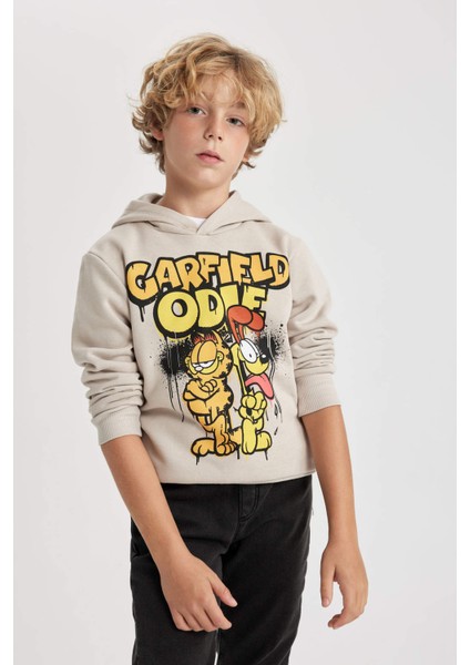 Erkek Çocuk Garfield Kapüşonlu Sweatshirt B3050A823WN indirimleri