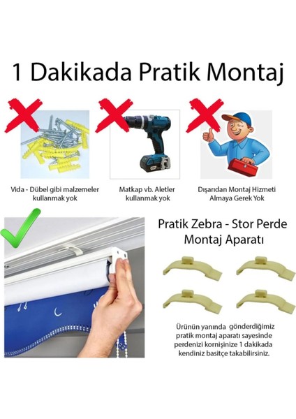 Mutfak Odası Mor Çiçekler Baskılı Zebra Perde