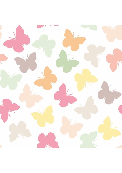 Çocuk Odası Renkli Kelebekler Baskılı Zebra Perde fiyatları