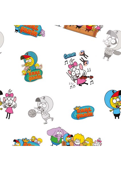 Çocuk Odası Kral Şakir Ve Arkadaşları Baskılı Zebra Perde fiyatları