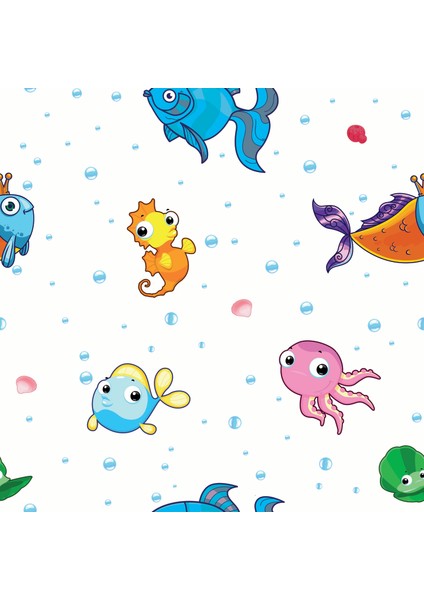 Çocuk Odası Balıklı Baskılı Zebra Perde fiyatları