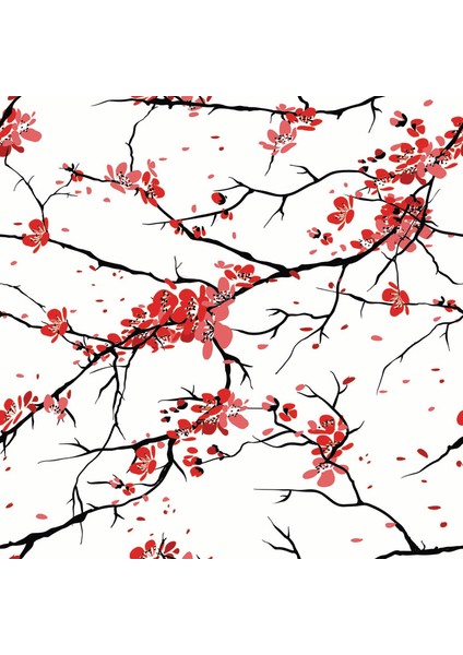 Mutfak Odası Kırmızı Kiraz Dalları Baskılı Zebra Perde fiyatları