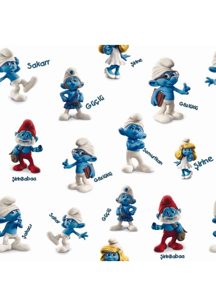 Çocuk Odası Şirinler Baskılı Zebra Perde fiyatları