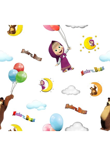 Çocuk Odası Maşa Ve Koca Ayı Baskılı Zebra Perde fiyatları