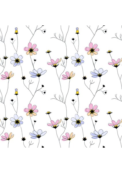 Mutfak Odası Renkli Çiçek Yaprakları Basklı Zebra Perde fiyatları