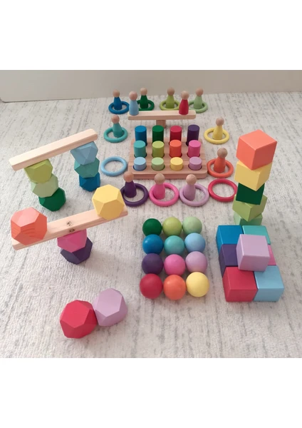 Montessori Eşleştirme Seti 12 Renk (6 Lı Takım)