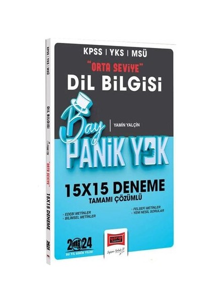 2024 KPSS YKS MSÜ Bay Panik Yok Dil Bilgisi Orta Seviye Tamamı Çözümlü 15x15 Deneme