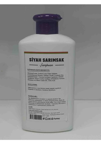 Siyah Sarımsak Şampuanı