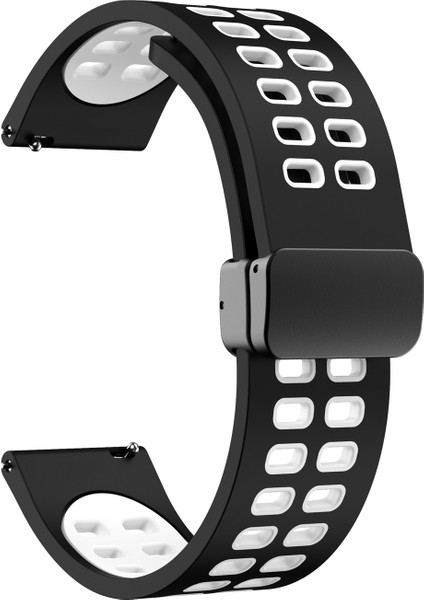 Amazfit Gts 2e 42MM - Gts 2 42MM Için Mıknatıslı Delikli Silikon Kordon Kayış - KY84